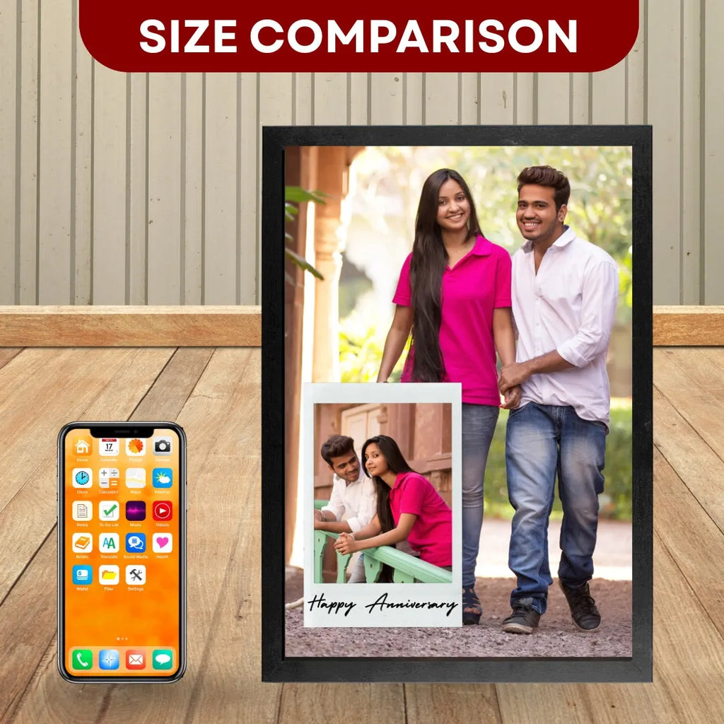 Custom Photo Frames Best For Couples & Anniversary - Size A4( 8x12inches)