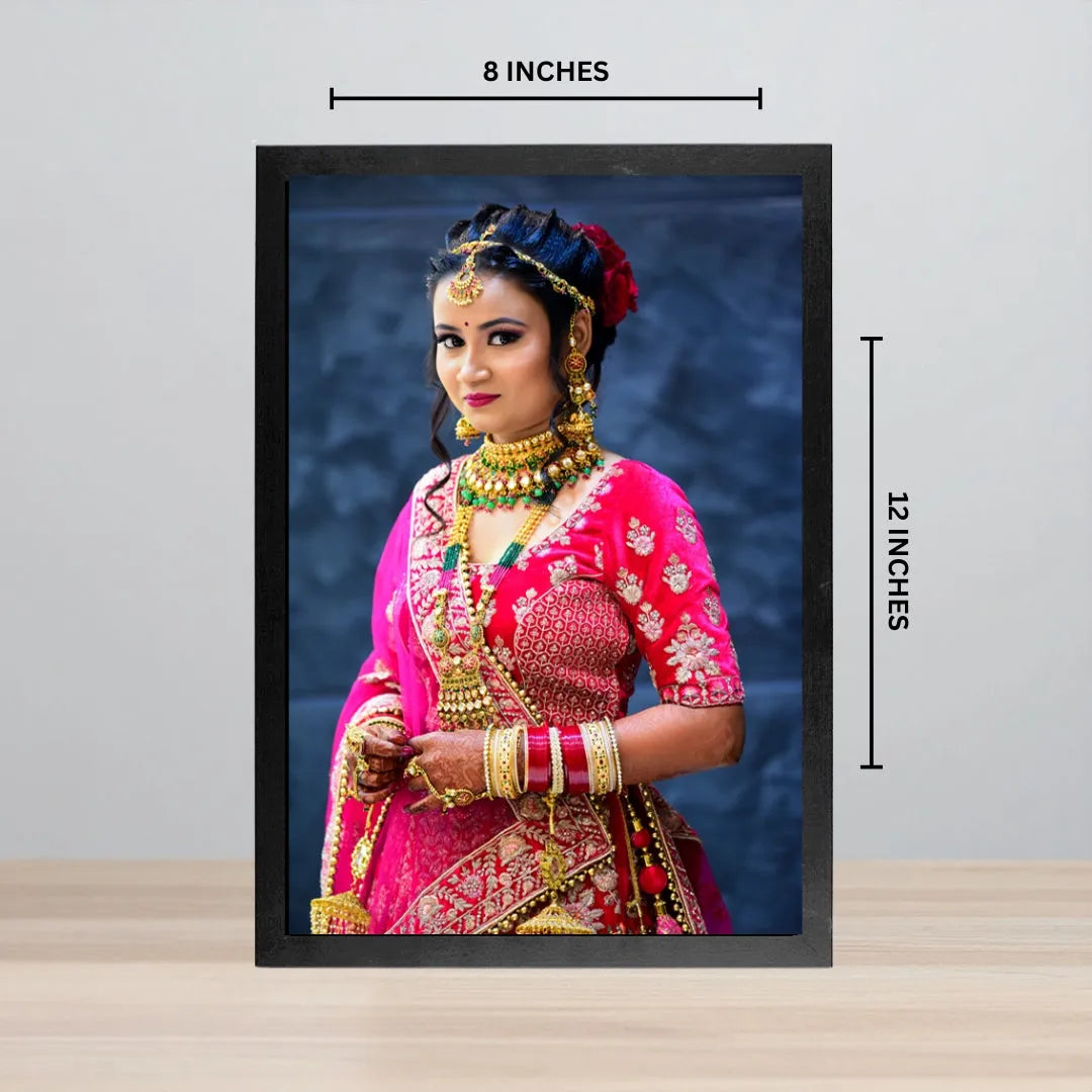 Personalized Single Photo Frame (8x12) for Sister, Girlfriend, or Wife | Custom Gift