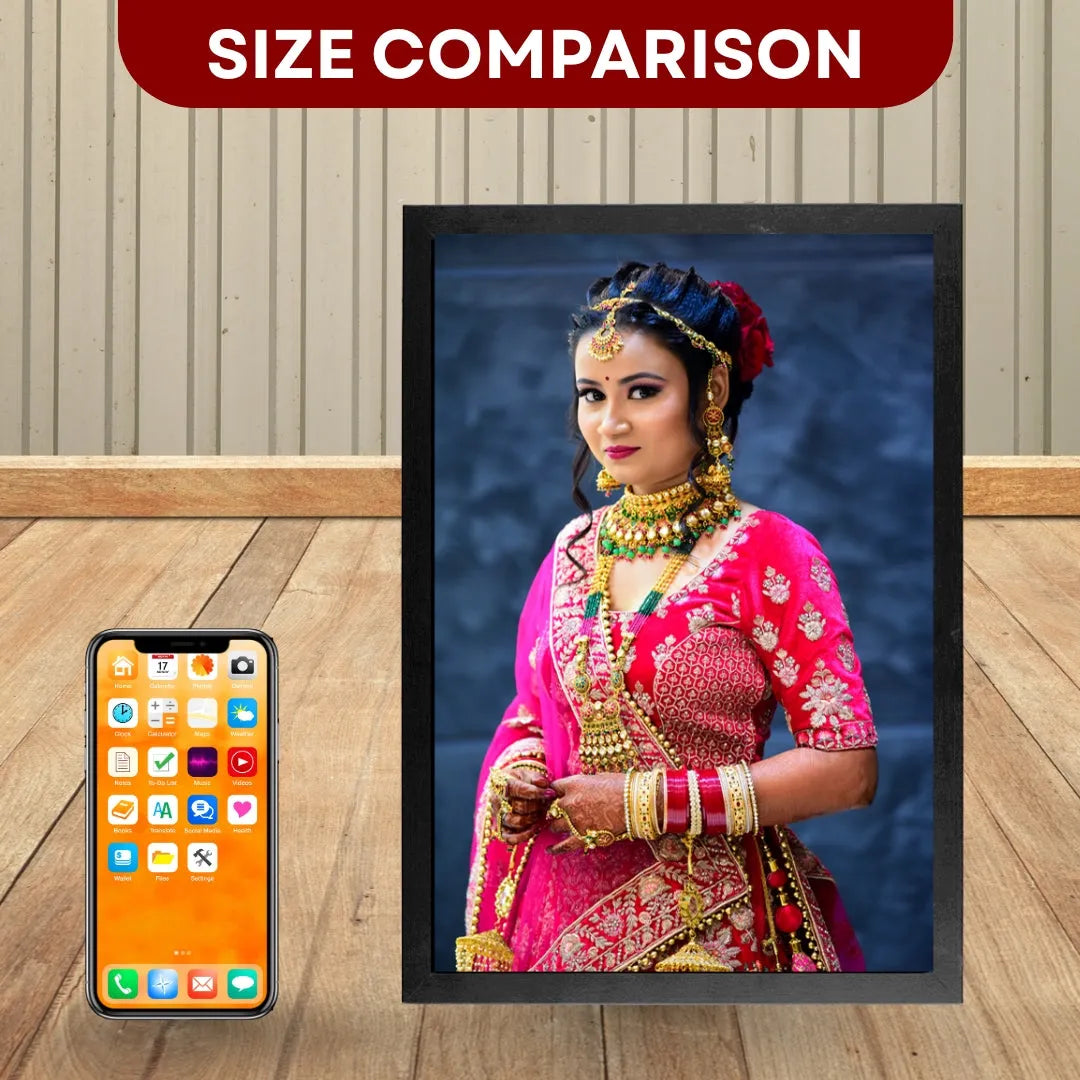 Personalized Single Photo Frame (8x12) for Sister, Girlfriend, or Wife | Custom Gift