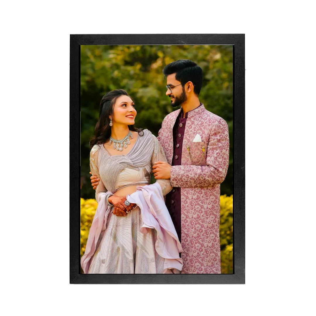 Personalized Couple Photo Frame (8x12) | Custom Anniversary & Wedding Gift Wall Decor