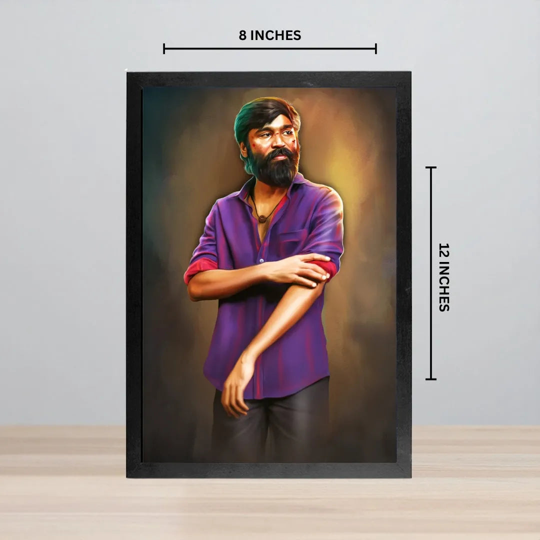 Custom Oil Painting Effect Photo Frame (8x12) | Personalized Portrait Art Gift