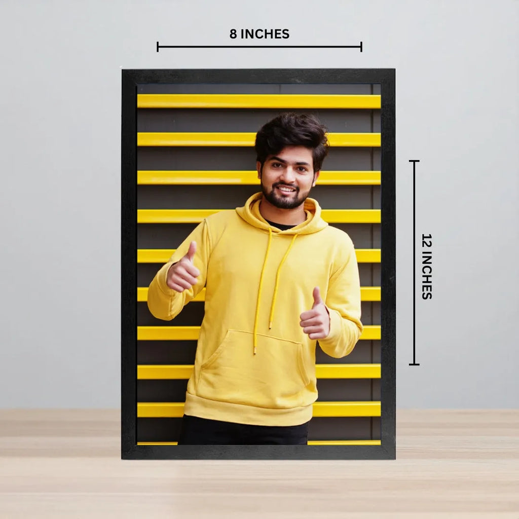 Personalized Single Photo Frame (8x12) | Custom Portrait & Memorable Gift