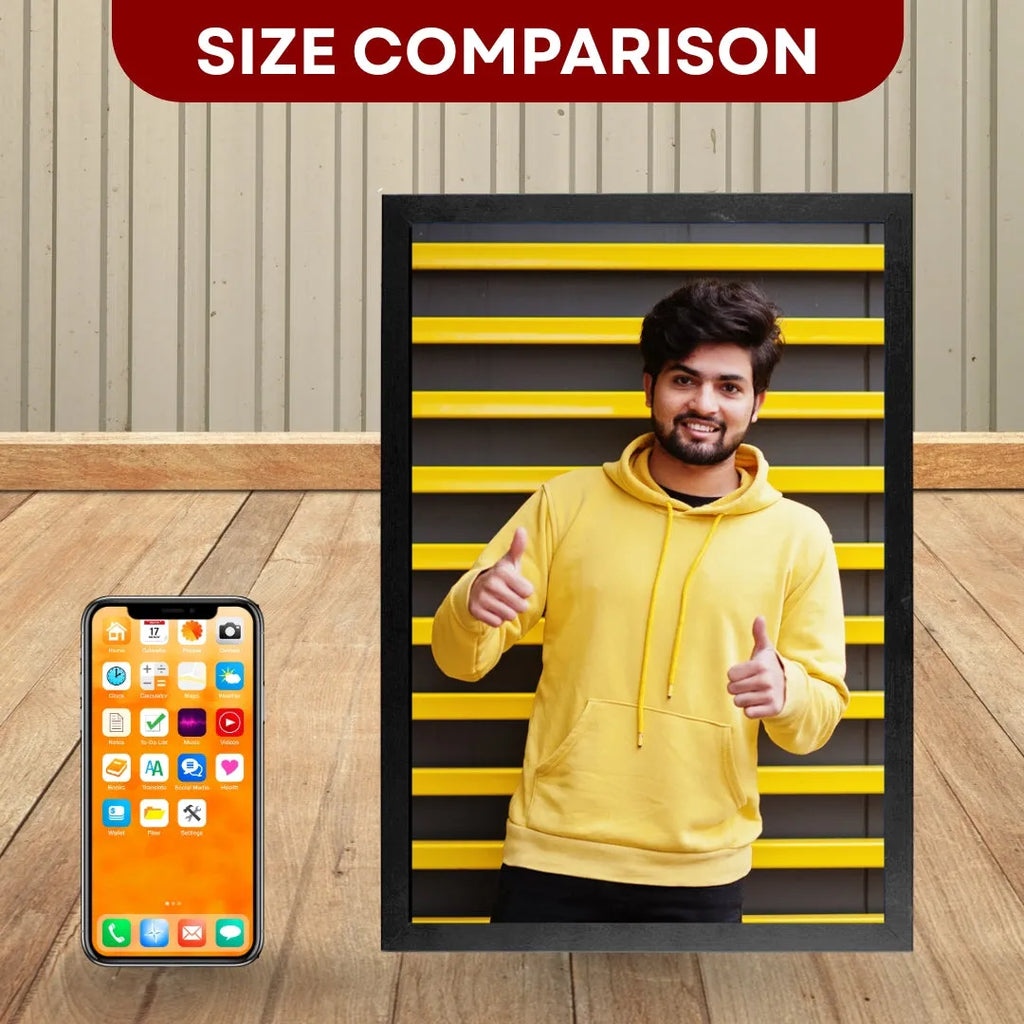 Personalized Single Photo Frame (8x12) | Custom Portrait & Memorable Gift