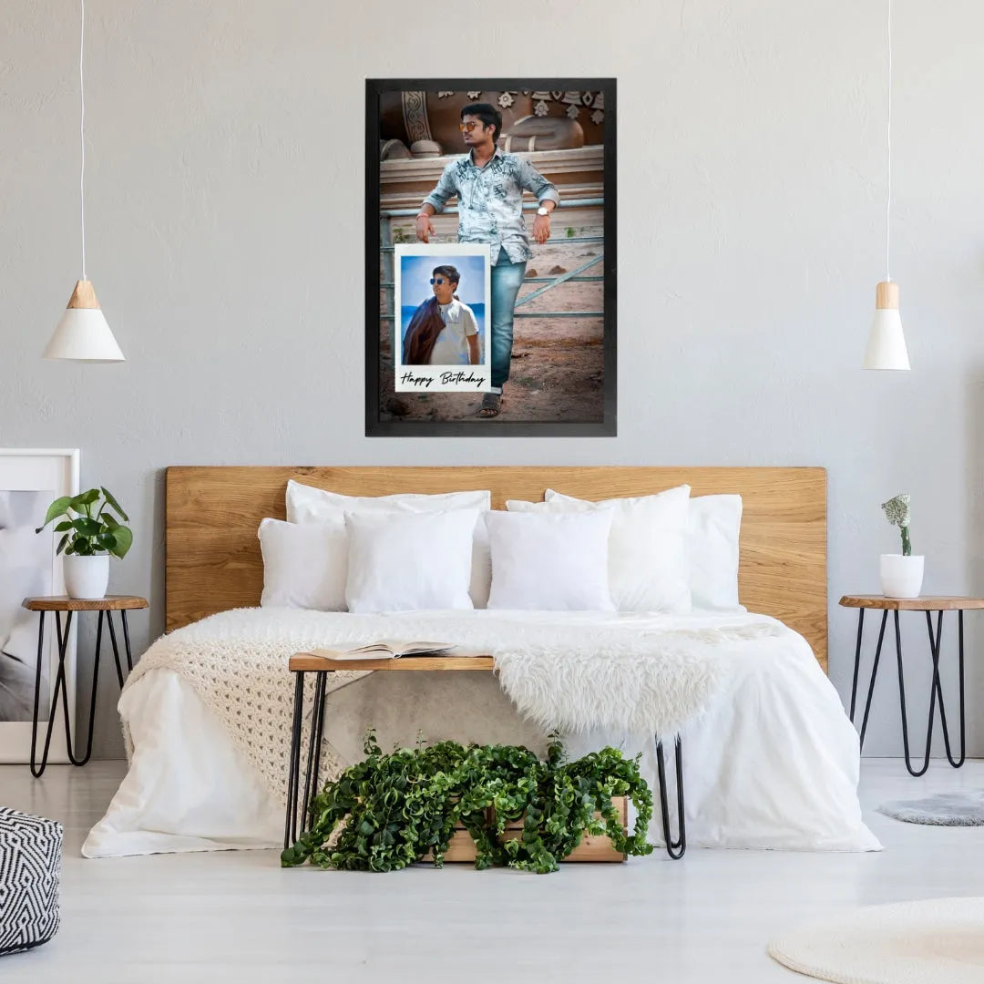 Personalized Photo Collage Frame (8x12) with Custom Message | Unique Birthday & Anniversary Gift