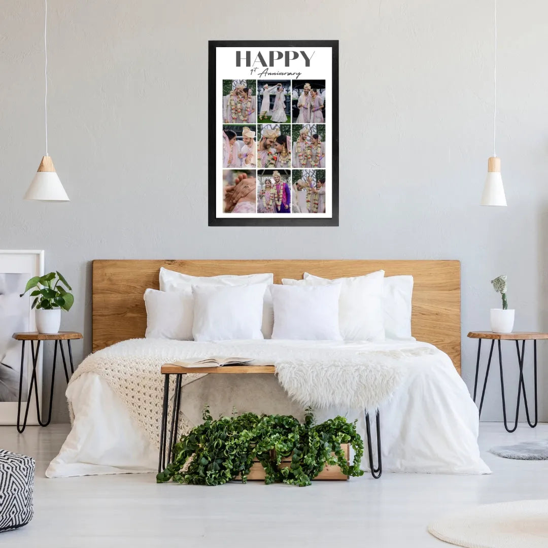 Custom Collage Photo Frames for Couples Anniversary - Size A4 (8x12 inches)