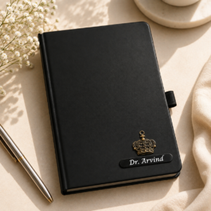 Personalized Custom Diary with Name | Stylish Gift for Him & Her | Moment Makers - Black