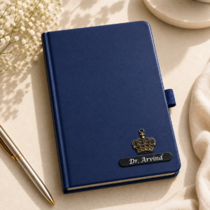 Personalized Custom Diary with Name | Stylish Gift for Him & Her | Moment Makers - Blue