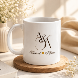 Personalized Couple Name Initial Mug | Custom Names & Initials | Moment Makers